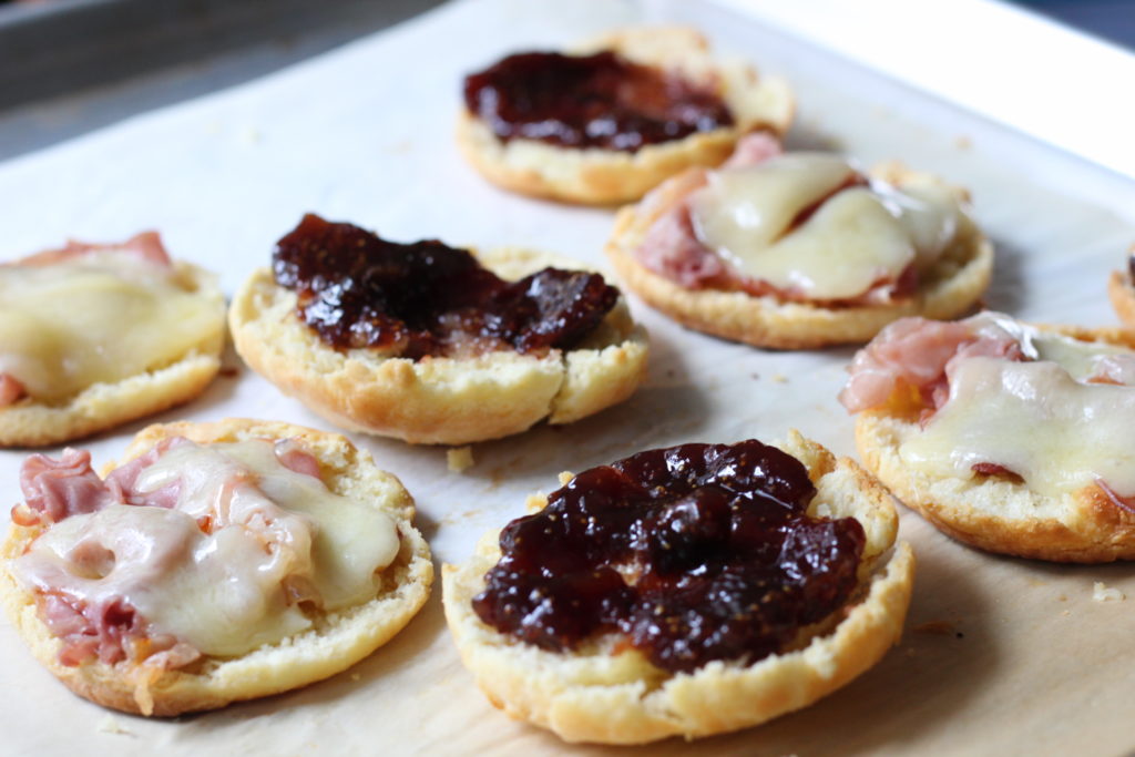 Fig and PIg Biscuits: Prosciutto, cheddar and fig jam made these delectable breakfast sandwiches a meal to remember.