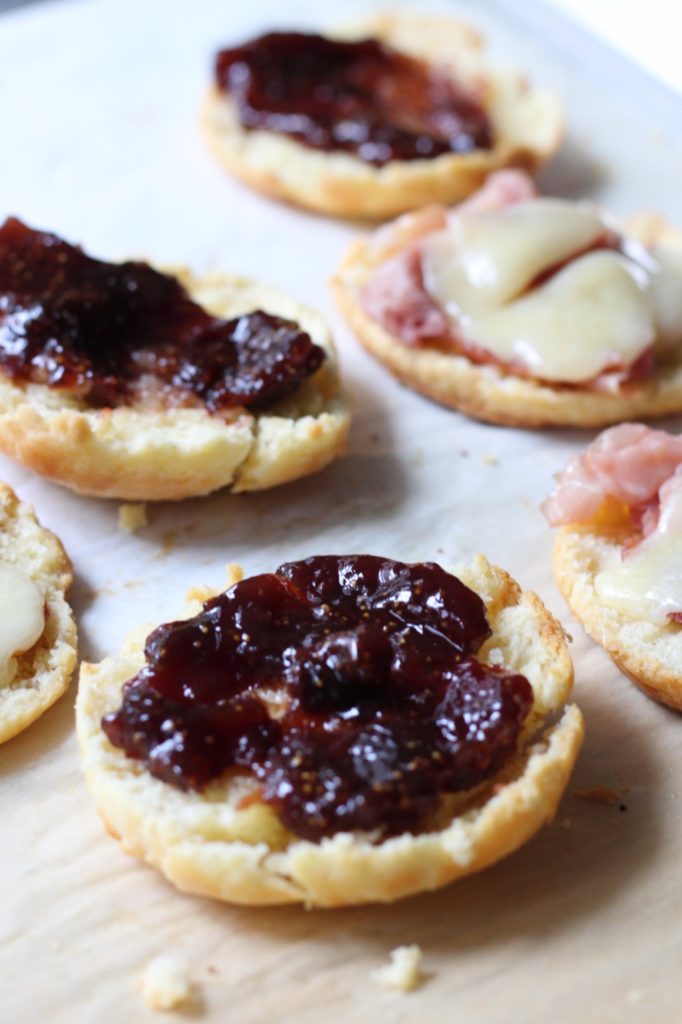 Fig and PIg Biscuits: Prosciutto, cheddar and fig jam made these delectable breakfast sandwiches a meal to remember.