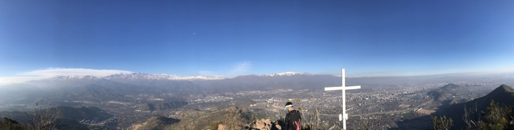 Cerro Manquehue Day Hike in Santiago, Chile Panorama