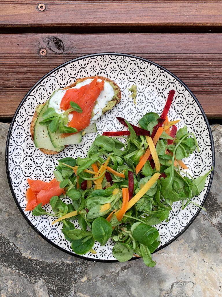 Easy Smoked Salmon and Avocado Tartine - French Pressed Kitchen