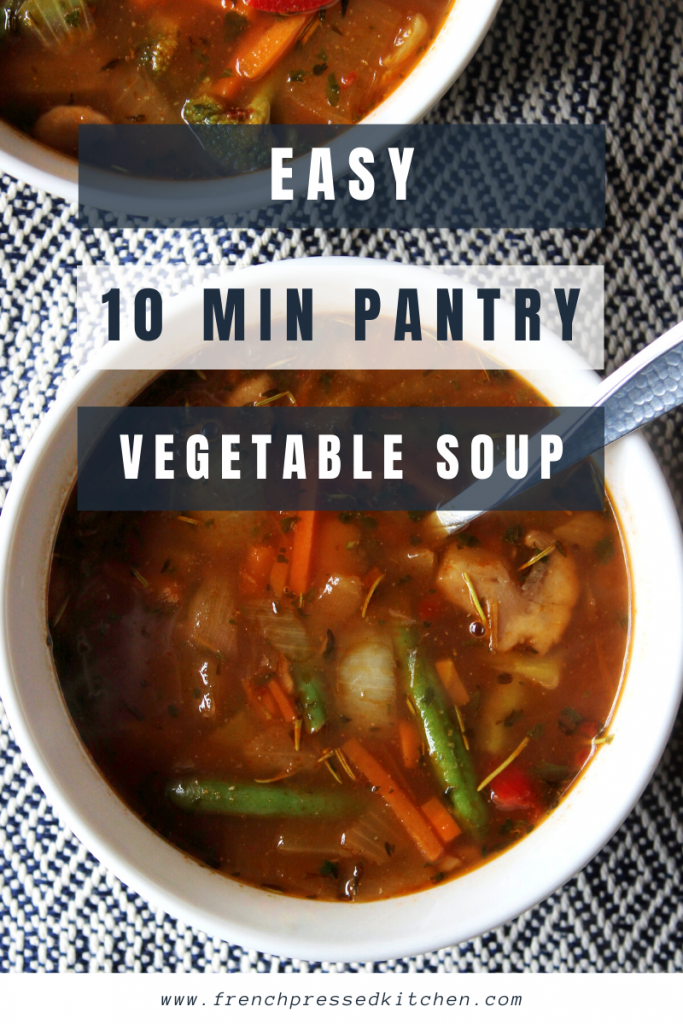 Easy 10 Minute Vegetable Pantry Soup